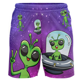Youngstown Phantoms Alien Adult Workout Wear Shorts