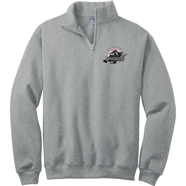 Allegheny Badgers NuBlend 1/4-Zip Cadet Collar Sweatshirt