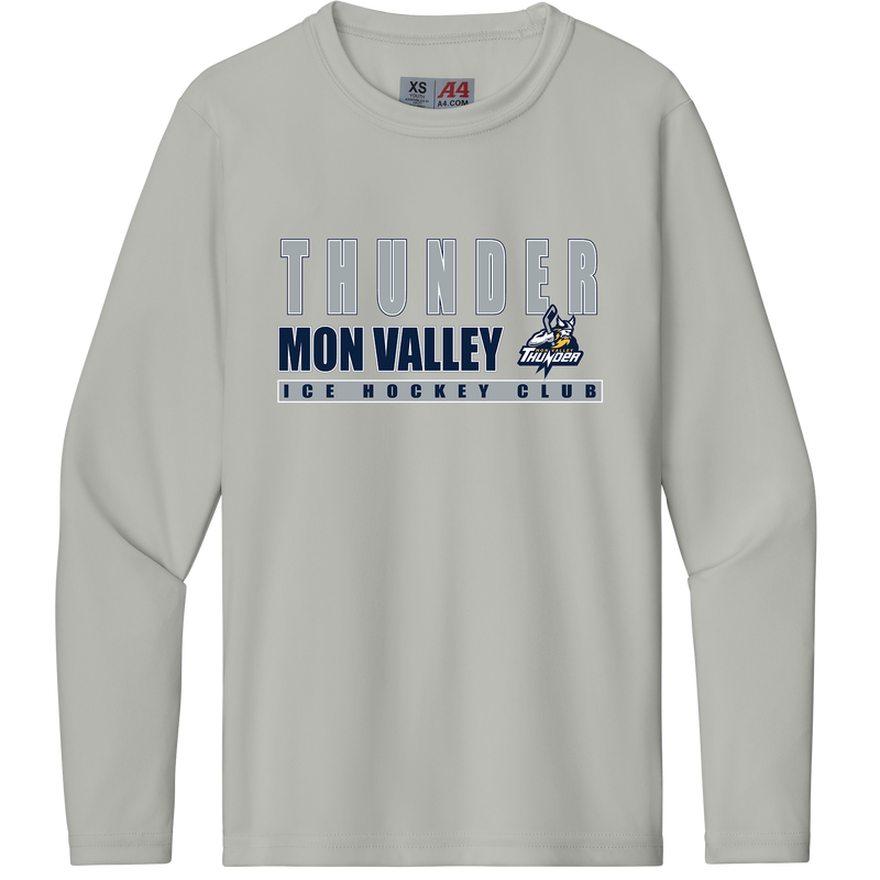 Mon Valley Thunder Youth Cooling Performance Long Sleeve Tee