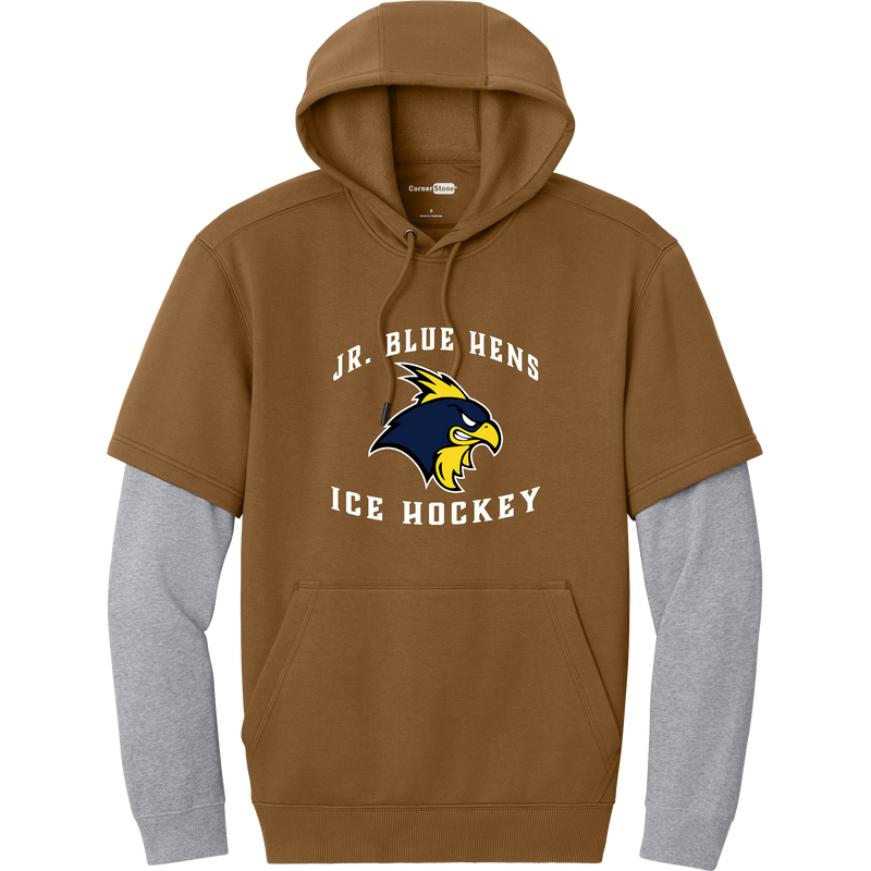 Delaware Jr. Blue Hens Tough Fleece Layered Hoodie