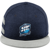 Hockey Essentials New Era Shadow Heather Striped Flat Bill Snapback Cap