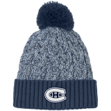 Chatham Hockey New Era Marled Knit Pom Beanie