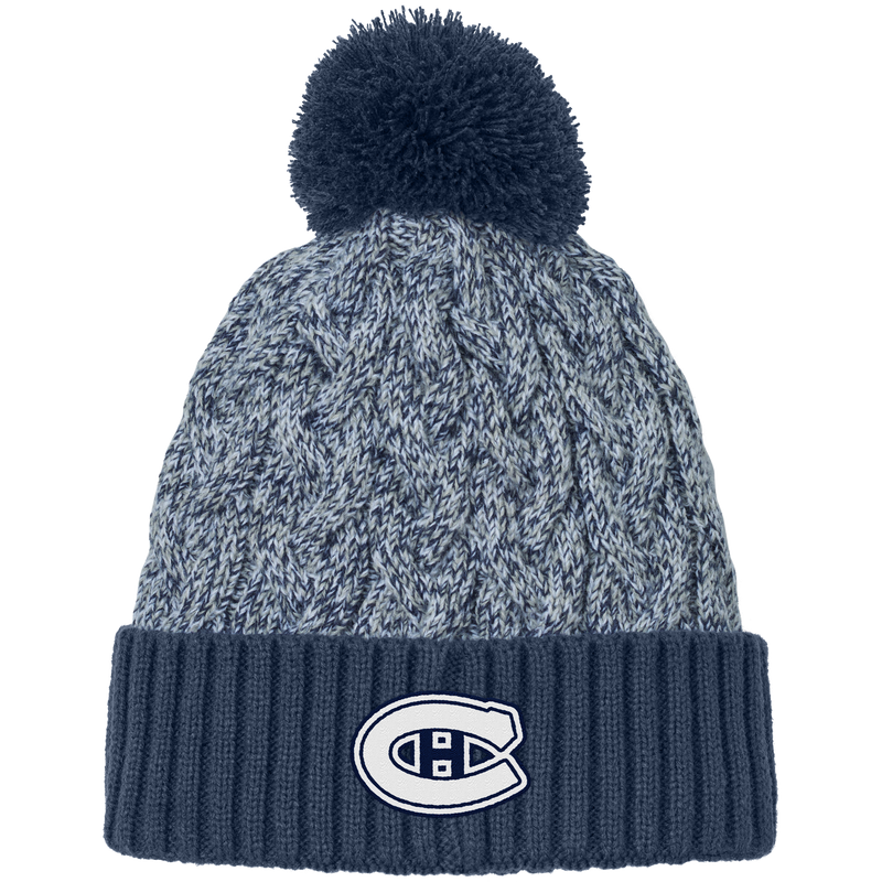 Chatham Hockey New Era Marled Knit Pom Beanie
