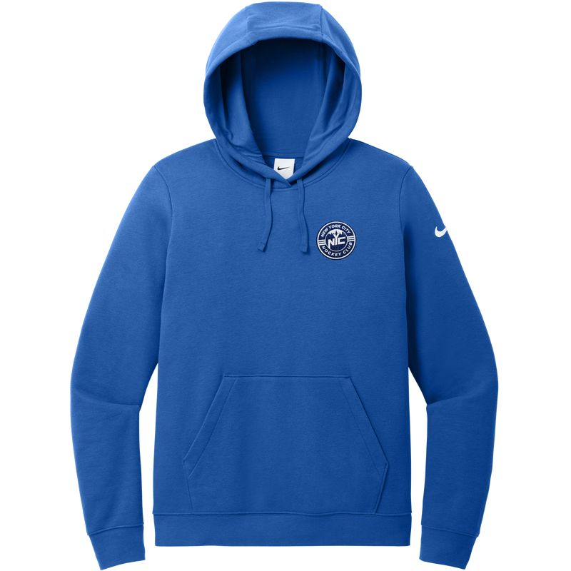 NYC Hockey Club Nike Women's Club Fleece Sleeve Swoosh Pullover Hoodie