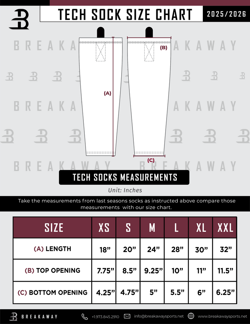 Hartford Jr. Wolfpack Split Season Sublimated Tech Socks